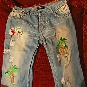 Vintage Original D&G Jeans Size 31 Waist, Tape Says 30 Length, But Theyre 32